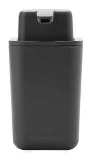 Zwarte Brabantia-zeepdispenser SINKSIDE, vooraanzicht