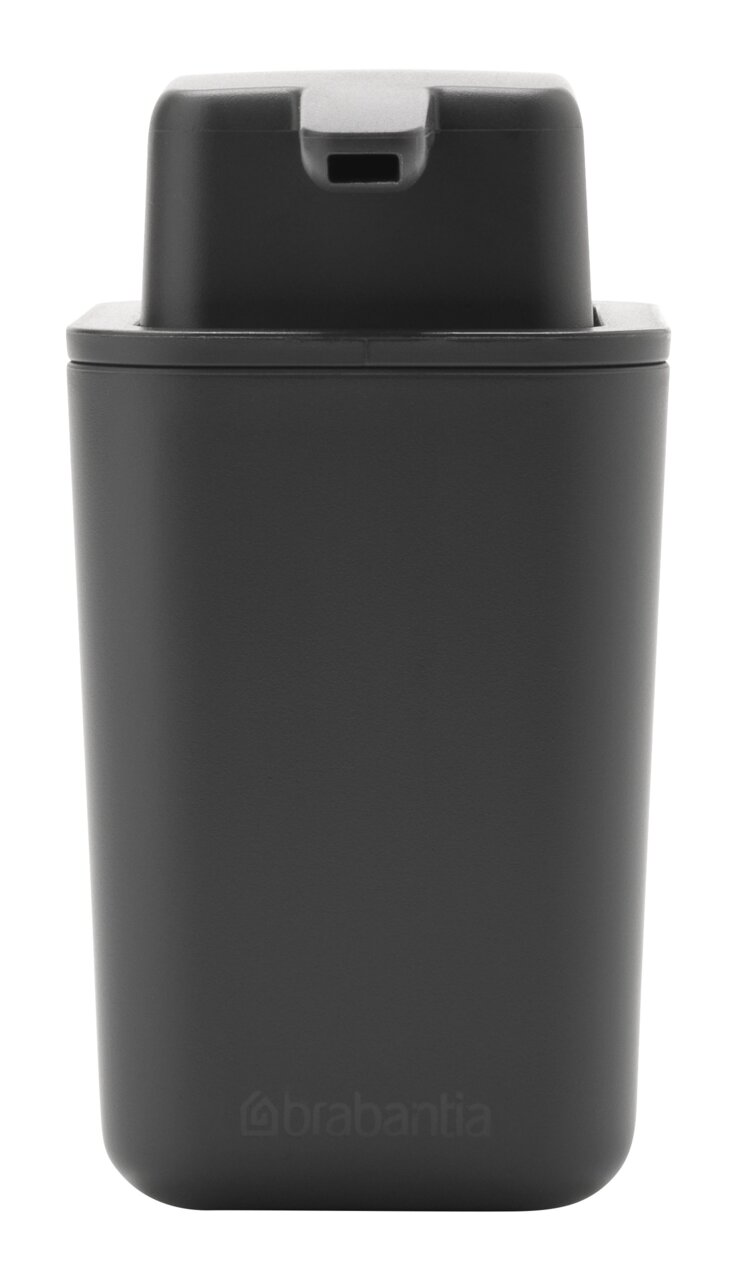 Zwarte Brabantia-zeepdispenser SINKSIDE, vooraanzicht