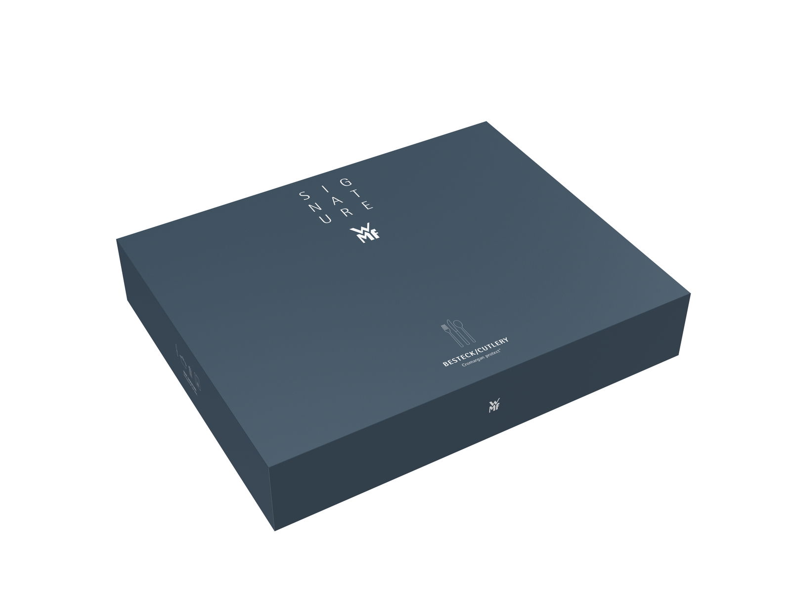 WMF Besteck-Set 66-tlg. Verpackung des 66-teiligen Bestecksets FLame plus von schräg oben