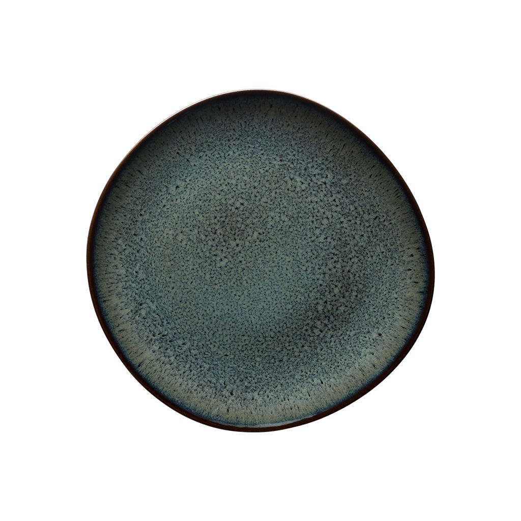 Frühstücksteller Lave 23,5 cm in Grau, Draufsicht