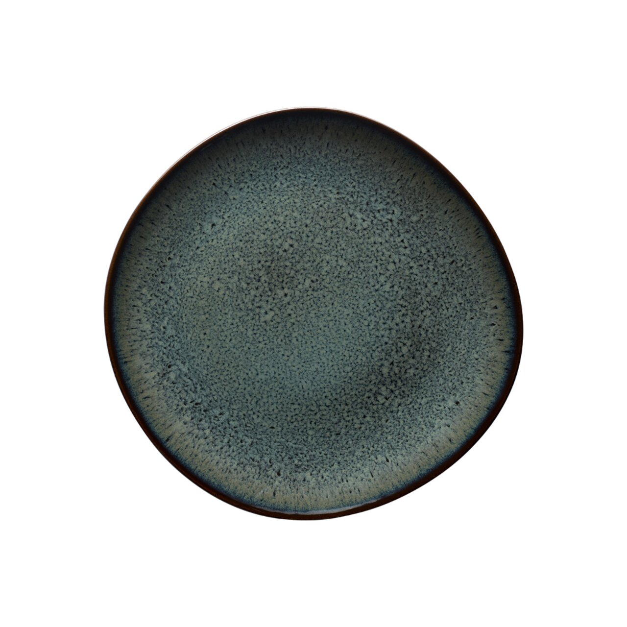 Frühstücksteller Lave 23,5 cm in Grau, Draufsicht