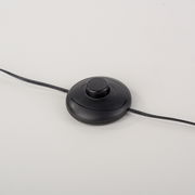 Schwarzer Fußschalter für Stehleuchte MINI RITUS, Draufsicht