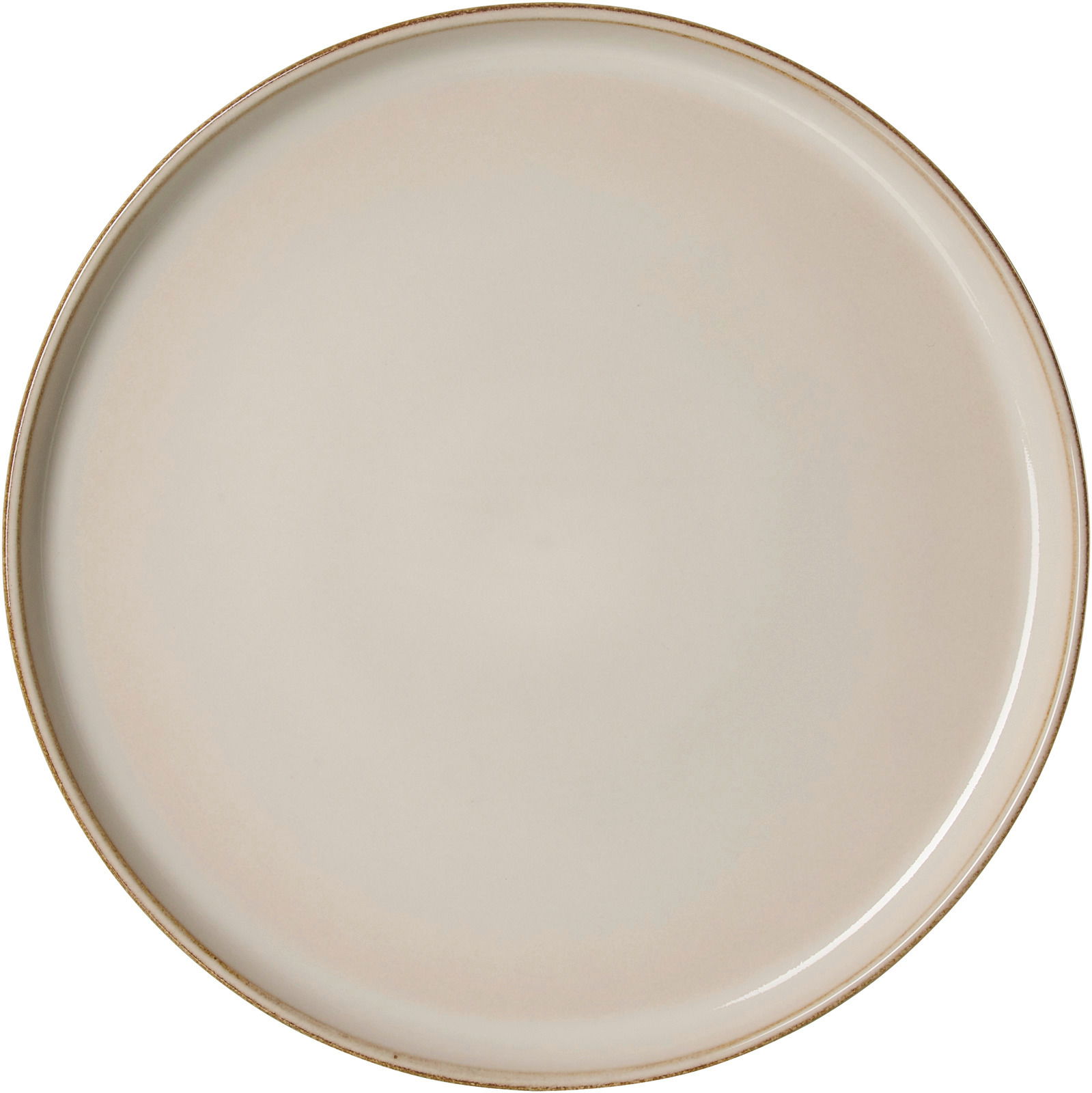 Speiseteller Olivia 26,5cm in Beige, Draufsicht