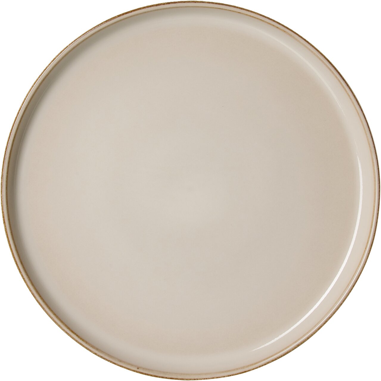 Speiseteller Olivia 26,5cm in Beige, Draufsicht