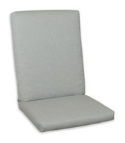 Grijze rugleuningbekleding in zijaanzicht