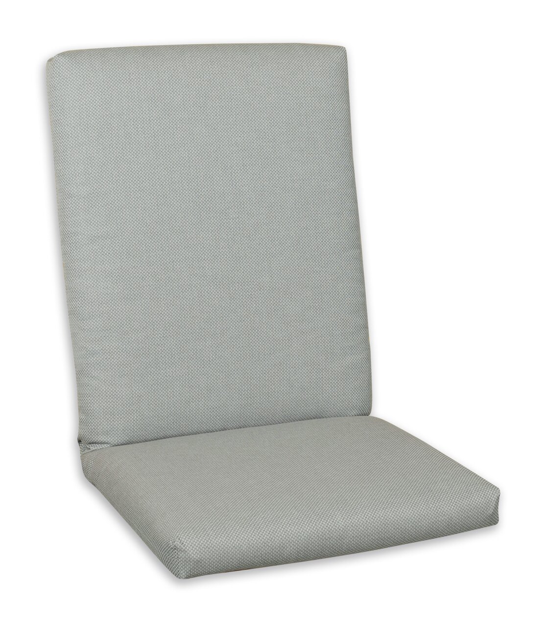 Grijze rugleuningbekleding in zijaanzicht