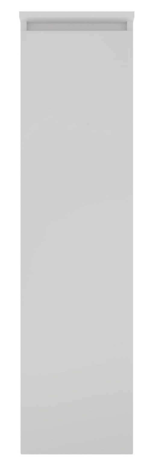 Novel Mittelschrank links NV.210 Frontansicht eines grauen Mittelschranks mit schlichtem Design