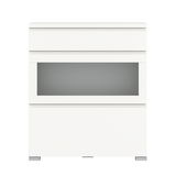 Weißer Schuhschrank mit modernem Design, Frontansicht