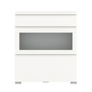 Weißer Schuhschrank mit modernem Design, Frontansicht