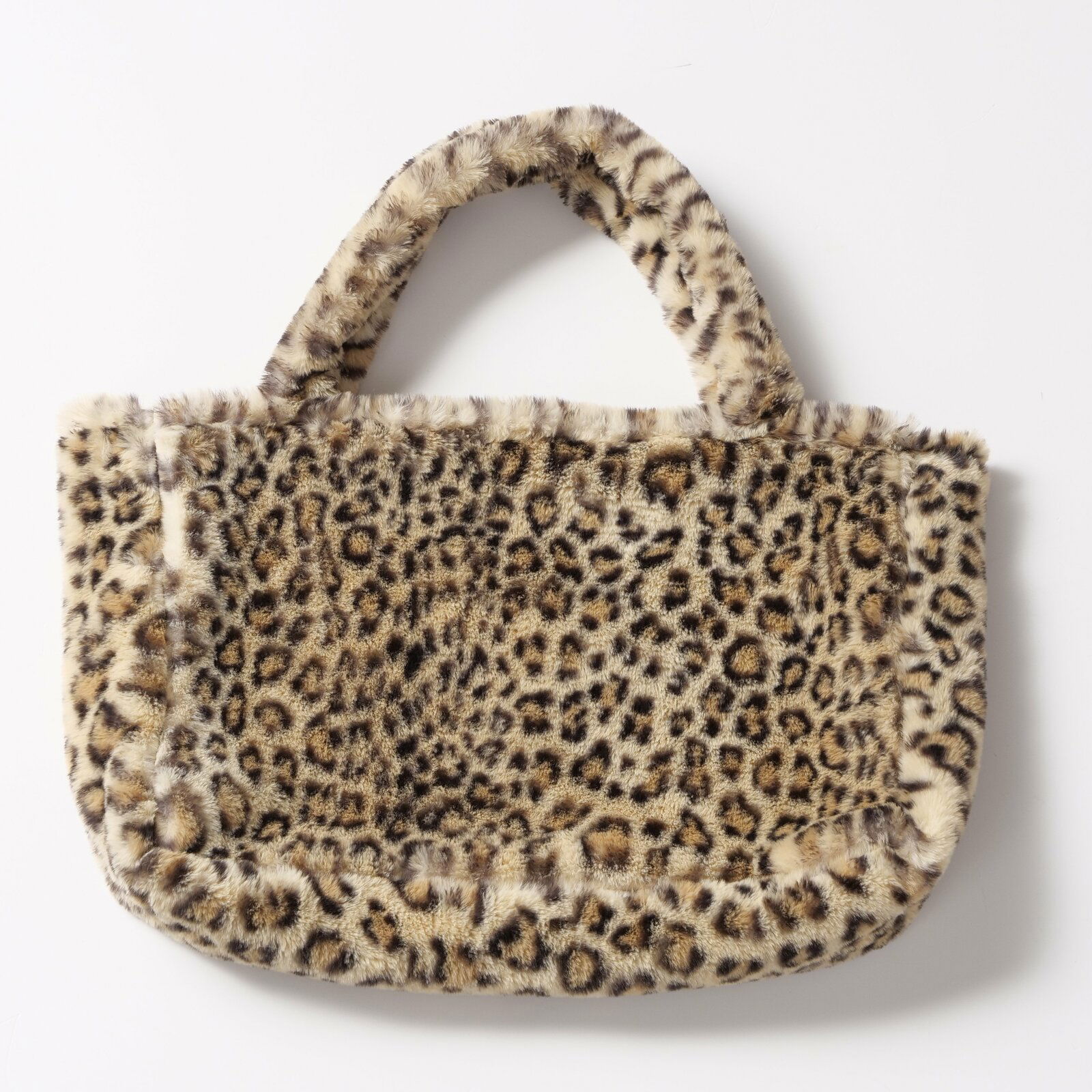 Leopardenmuster Tasche Leony aus Kunstfell, Vorderansicht