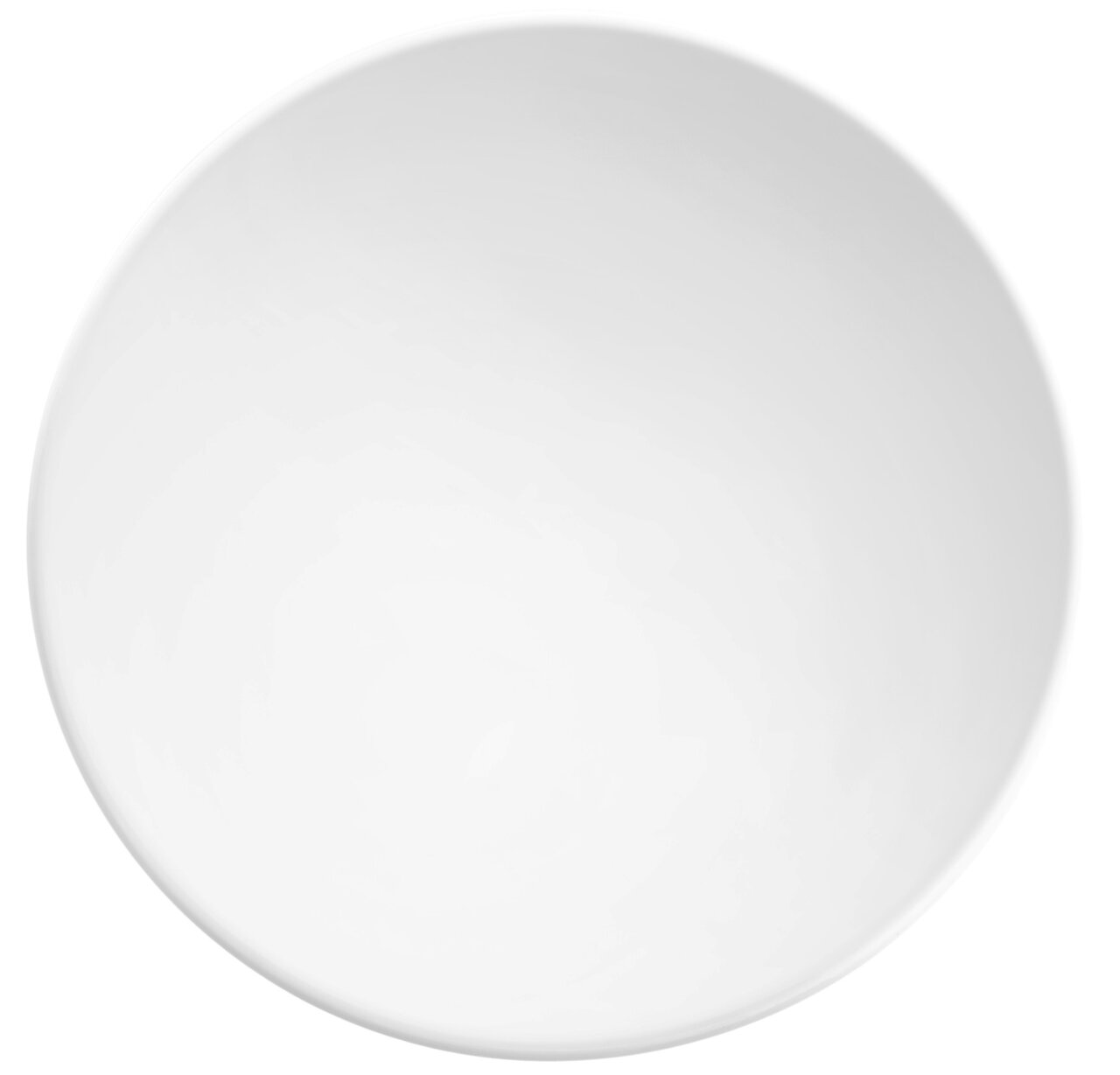 Witte schaal, 15,5 cm, glamoureus ontwerp, bovenaanzicht