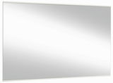 Rechteckiger Wandspiegel mit schmalem Rahmen, seitliche Perspektive