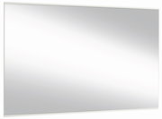 Rechteckiger Wandspiegel mit schmalem Rahmen, seitliche Perspektive