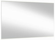 Rechteckiger Wandspiegel mit schmalem Rahmen, seitliche Perspektive