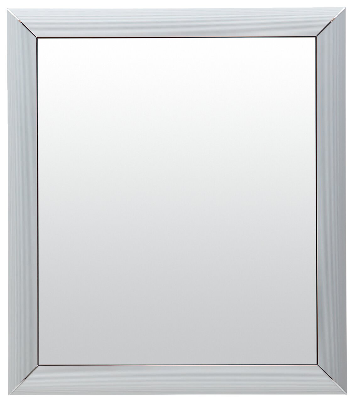 Dieter Knoll Spiegel CASTEL Rechteckiger Spiegel mit silbernem Rahmen, Frontalansicht