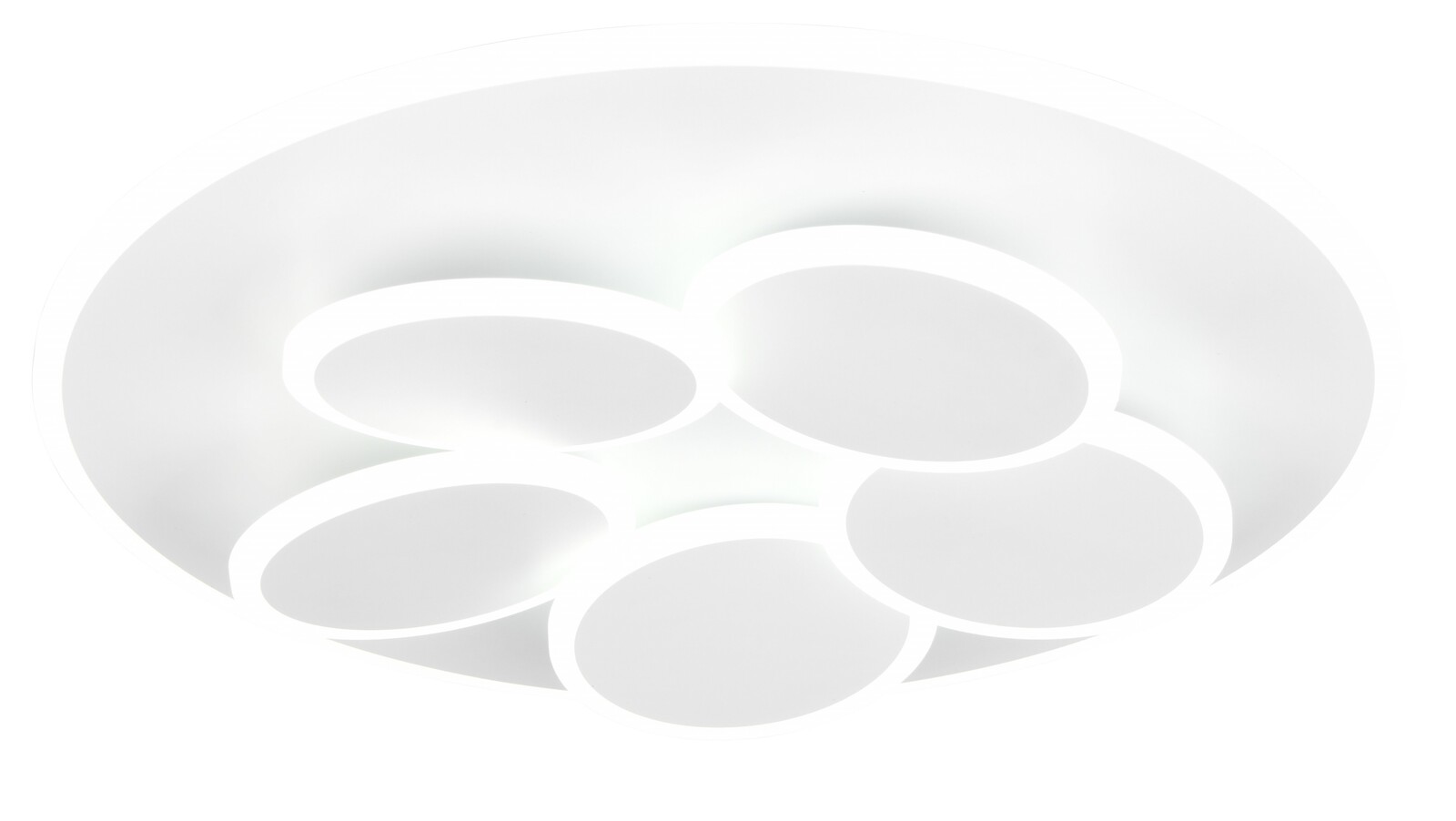 Moderne Deckenleuchte Mandala mit kreisförmigem Design, Ansicht von unten