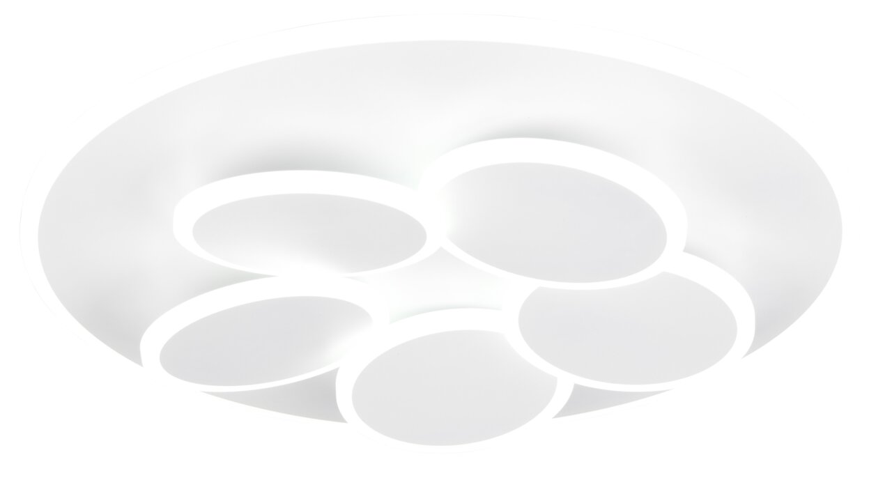 Moderne Deckenleuchte Mandala mit kreisförmigem Design, Ansicht von unten