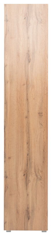 Holzplatte in Eichenoptik, frontal fotografiert, geeignet für Regale