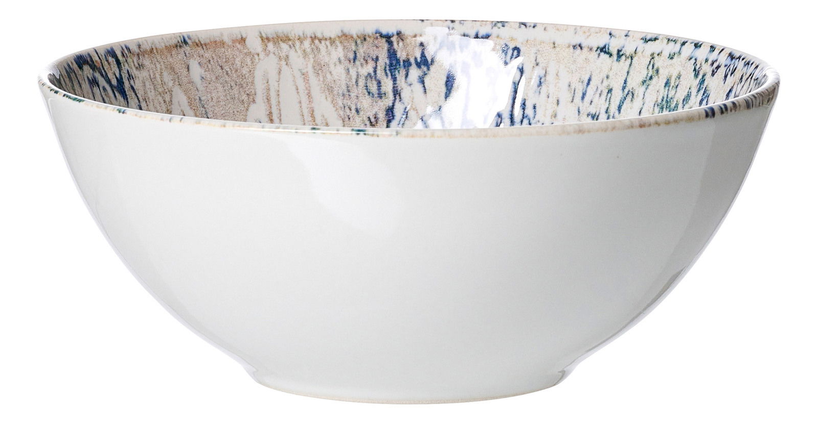 Ritzenhoff & Breker Schale LUIGI Beige Schale Luigi 16,5 cm mit dekorativem Innenmuster, seitliche Perspektive