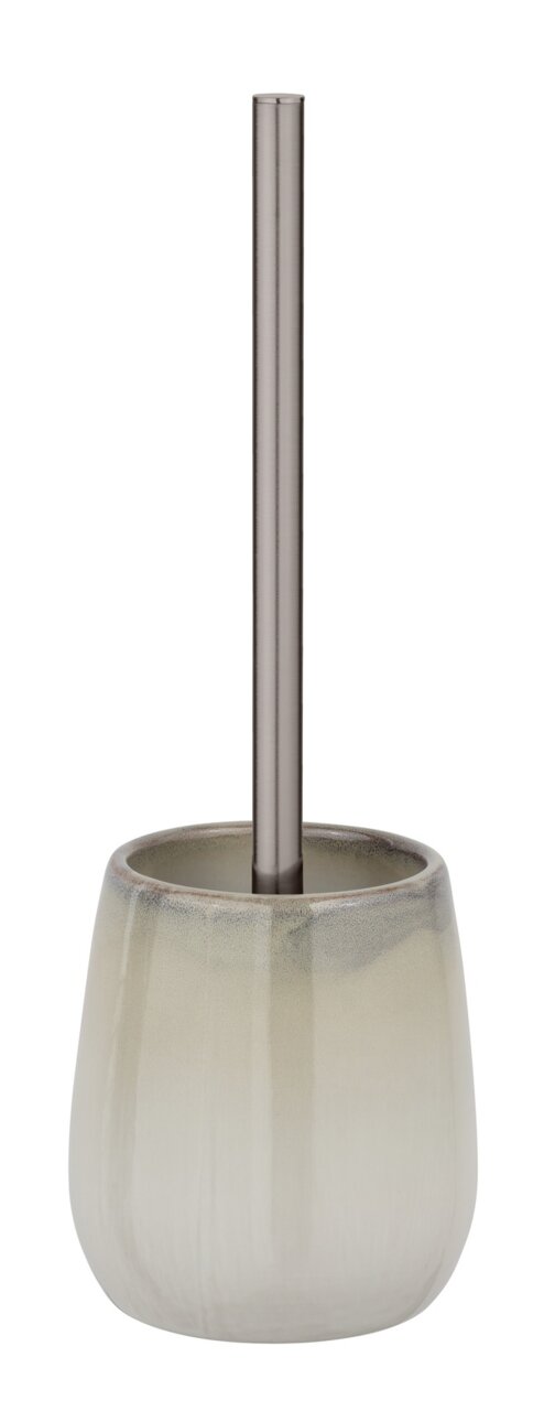Graue WC-Garnitur Marano mit modernem Design, seitliche Perspektive