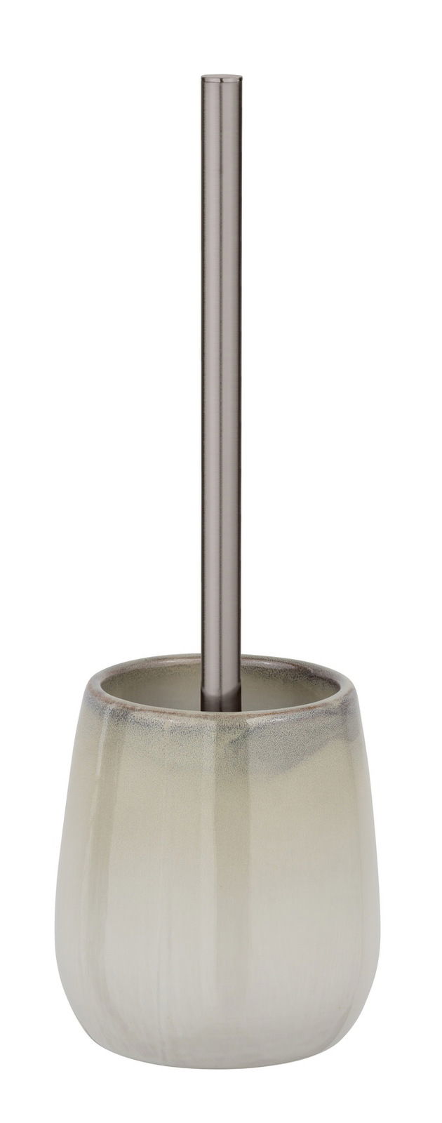 Graue WC-Garnitur Marano mit modernem Design, seitliche Perspektive