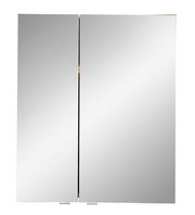 Moderner Spiegelschrank mit zwei Türen, Frontalansicht