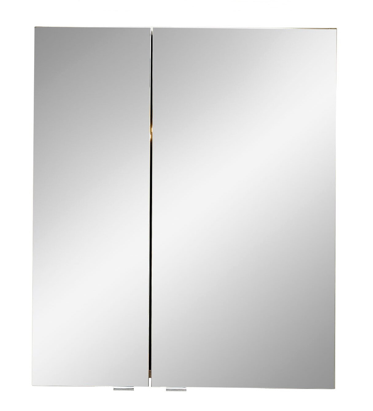 Moderner Spiegelschrank mit zwei Türen, Frontalansicht