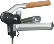 Hebelkorkenzieher WMF Baric mit Holzgriff, seitliche Perspektive