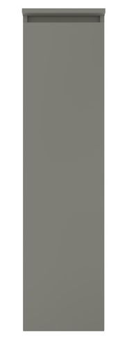 Grauer Mittelschrank von vorne betrachtet