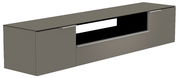 XL Hänge-Lowboard in grauer Farbe, seitliche Perspektive