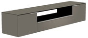 XL Hänge-Lowboard in grauer Farbe, seitliche Perspektive