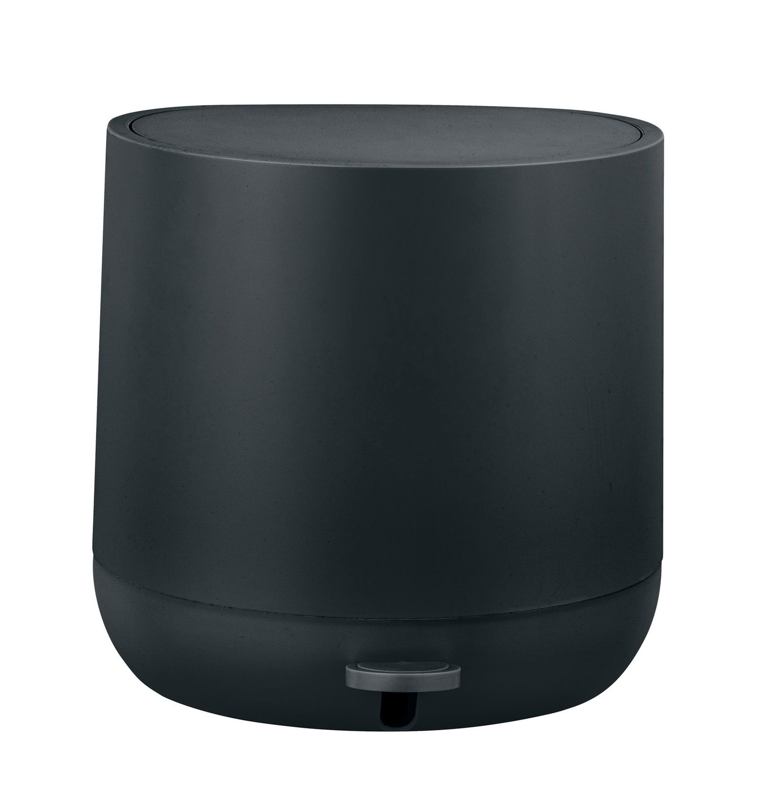 Schwarzer Treteimer Pomino, 4,5 Liter, Vorderansicht