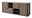 Hom´in Sideboard FAVARA Modernes Sideboard aus Holz mit mehreren Schubladen und offenen Fächern, seitliche Perspektive.