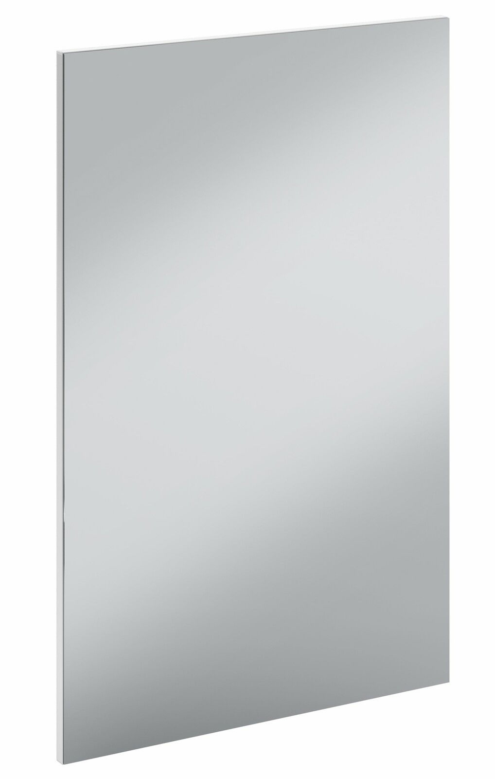 Moderner rechteckiger Spiegel in seitlicher Perspektive