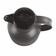 Schwarze Isolierkanne Samba 1,5l aus der Vogelperspektive