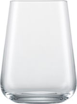 Klarer Allround Becher Vervino aus Glas, frontal fotografiert