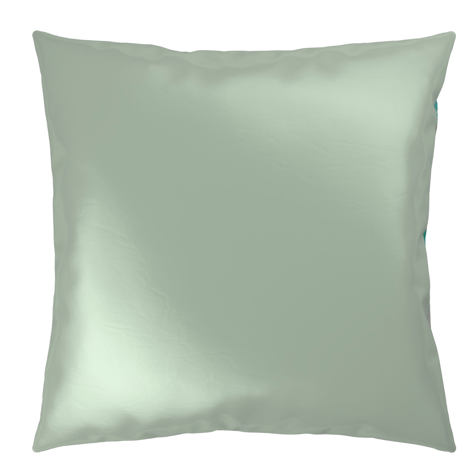 Kissenbezug in hellem Grün, Vorderansicht