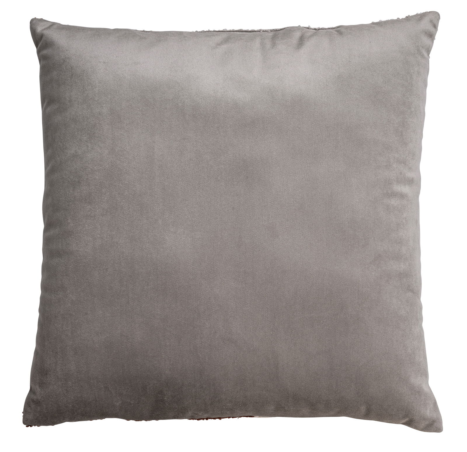 Graues Kissen 45x45cm, Vorderansicht