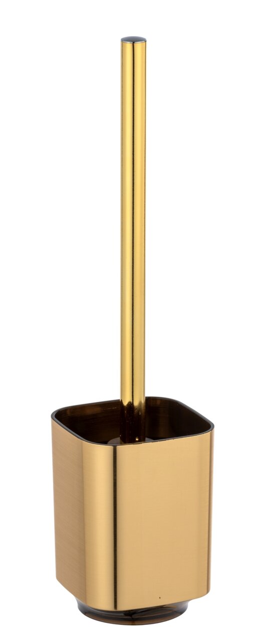Wenko WC-Garnituren AURON Goldene WC-Garnitur Auron in einer frontalen Perspektive.