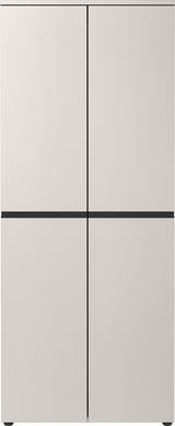 Moderner Aktenschrank mit vier Türen in minimalistischer Frontansicht