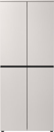 Moderner Aktenschrank mit vier Türen in minimalistischer Frontansicht