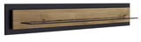 Wandboard aus Holz und Metall in seitlicher Perspektive