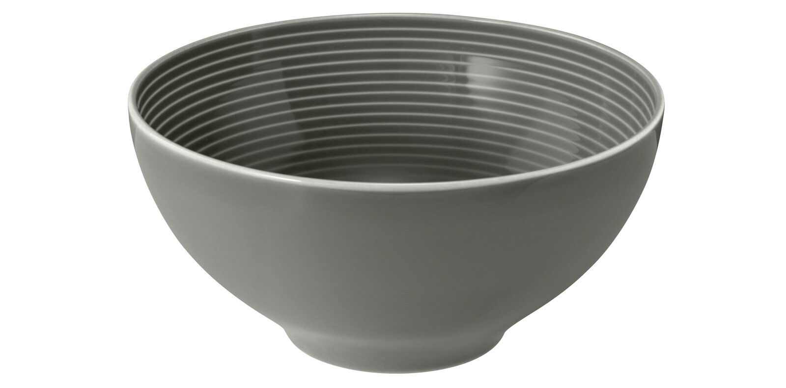 Perlgraue Schüssel von Seltmann Weiden, Modell BEAT, 15,5 cm, seitliche Perspektive