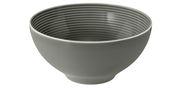 Perlgraue Schüssel von Seltmann Weiden, Modell BEAT, 15,5 cm, seitliche Perspektive