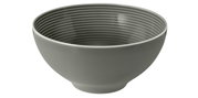 Perlgraue Schüssel von Seltmann Weiden, Modell BEAT, 15,5 cm, seitliche Perspektive