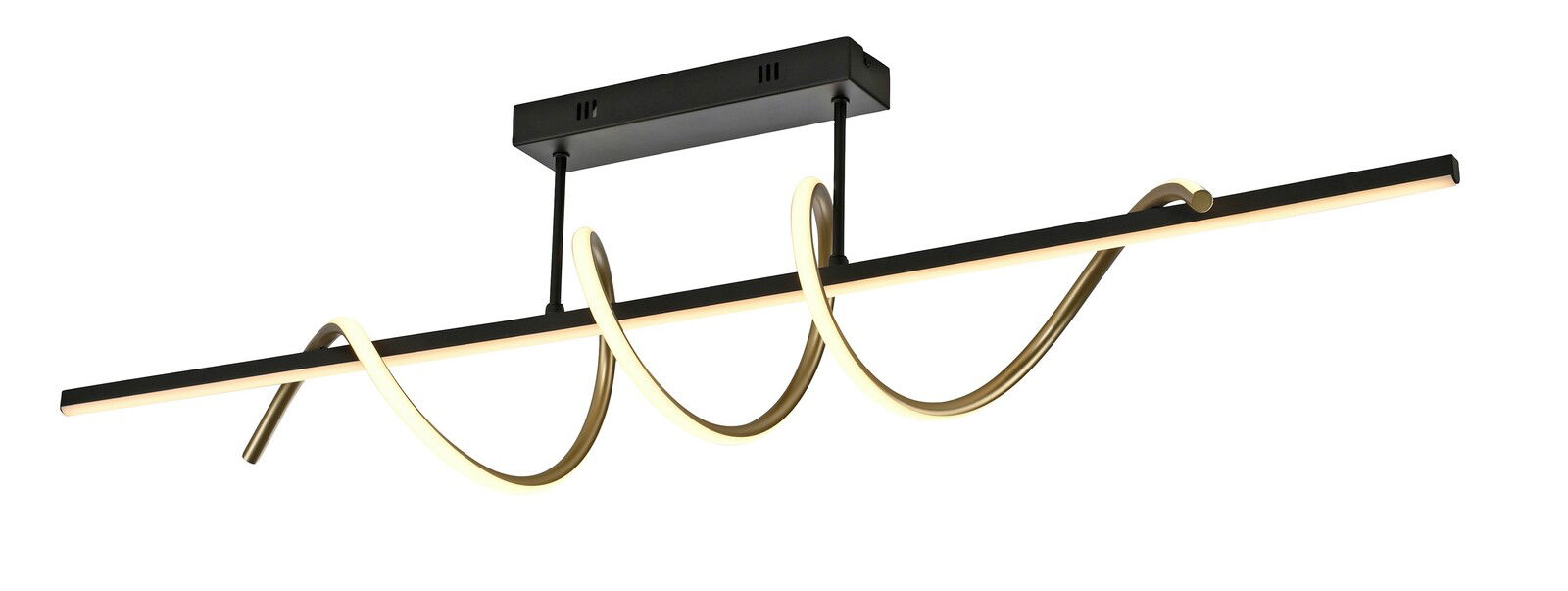 Just Light Deckenleuchte EMANDA Moderne Deckenleuchte EMANDA mit geschwungenem Design, seitliche Perspektive