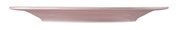 Seitenansicht eines runden, rosa Speisetellers mit einem Durchmesser von 27,5 cm.