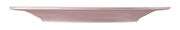 Seitenansicht eines runden, rosa Speisetellers mit einem Durchmesser von 27,5 cm.