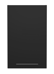 Schwarzer Hängeschrank, frontale Ansicht