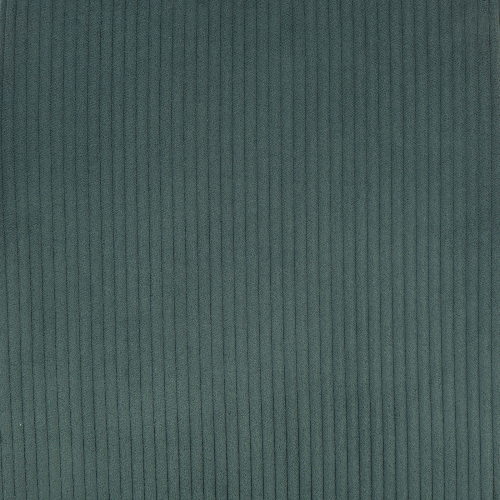 Nahaufnahme eines grünen, gerippten Stoffes, möglicherweise für den Schwingstuhl XORA GONZO verwendet.